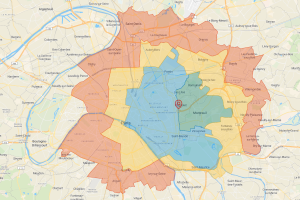 Zones de livraison Narvélos